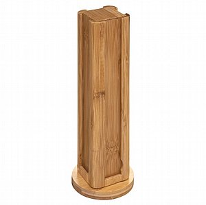 מתקן אחסון מסתובב לקפסולות 32 יחידות מבמבוק טבעי איכותי